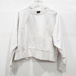 Nike Get Fix Lix Crewneck Sweatshirt Crop Cotton Blend Large